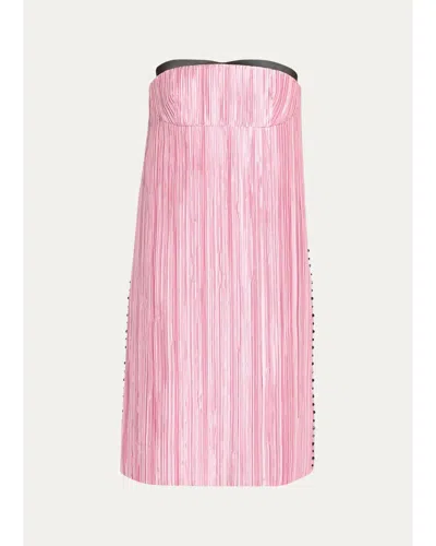 Marc By Marc Jacobs Fortuny Strapless Mini Dress In Pink