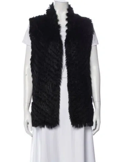 Pre-owned Marc By Marc Jacobs Fur Jacket In Black