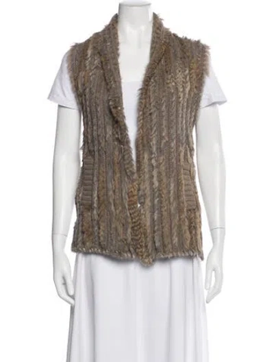 Pre-owned Marc By Marc Jacobs Fur Jacket In Brown