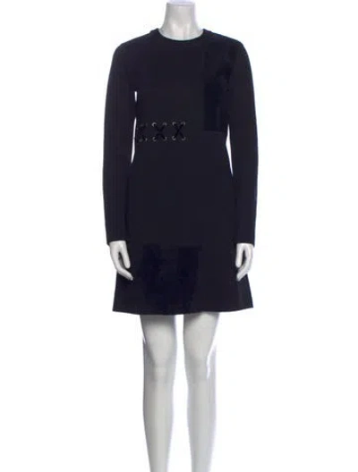 Pre-owned Marc By Marc Jacobs Graphic Print Mini Dress In Black