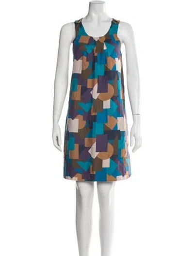 Pre-owned Marc By Marc Jacobs Graphic Print Mini Dress In Multi