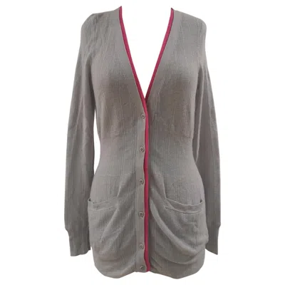 Pre-owned Marc By Marc Jacobs Grey Cachemire Cardigan Sweater In Gray