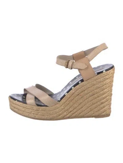 Pre-owned Marc By Marc Jacobs Jute Espadrilles In Neutral