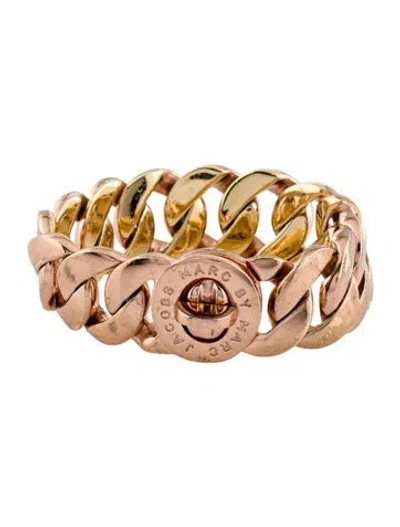 Pre-owned Marc By Marc Jacobs "katie" Turnlock Link Bracelet, 6.75" In Multi