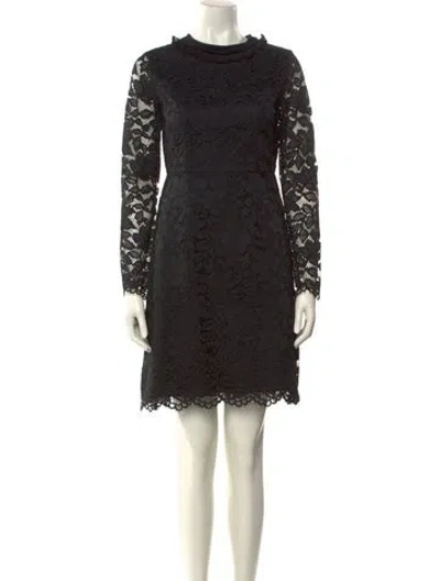 Pre-owned Marc By Marc Jacobs Lace Mini Dress In Black