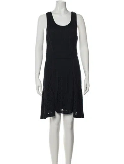 Pre-owned Marc By Marc Jacobs Lace Pattern Mini Dress In Blue