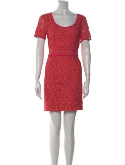Pre-owned Marc By Marc Jacobs Lace Pattern Mini Dress In Multi