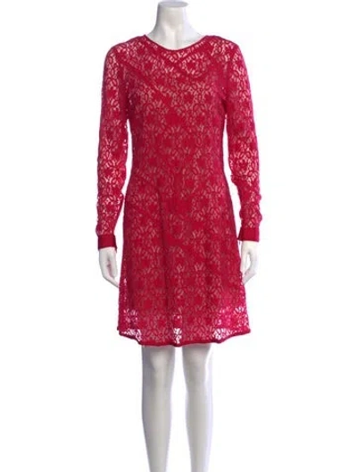 Pre-owned Marc By Marc Jacobs Lace Pattern Mini Dress W/ Tags In Pink