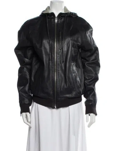 Pre-owned Marc By Marc Jacobs Lamb Leather Jacket In Black