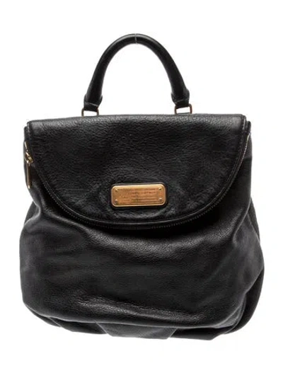 Pre-owned Marc By Marc Jacobs Leather Backpack In Black