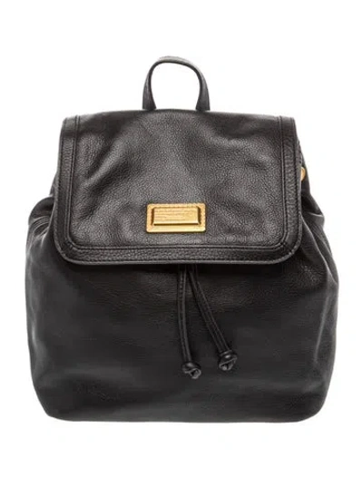 Pre-owned Marc By Marc Jacobs Leather Backpack In Black