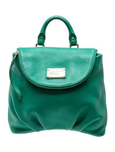 Pre-owned Marc By Marc Jacobs Leather Backpack In Green