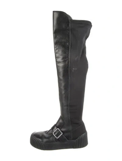 Pre-owned Marc By Marc Jacobs Leather Boots In Black