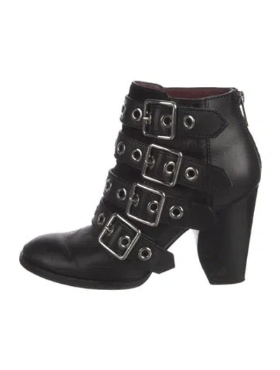 Pre-owned Marc By Marc Jacobs Leather Boots In Black