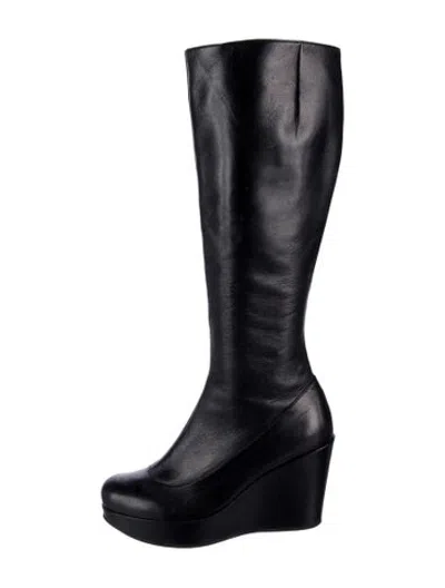 Pre-owned Marc By Marc Jacobs Leather Boots In Black