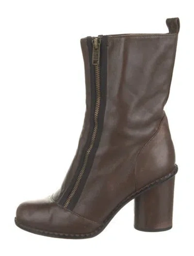Pre-owned Marc By Marc Jacobs Leather Boots In Brown