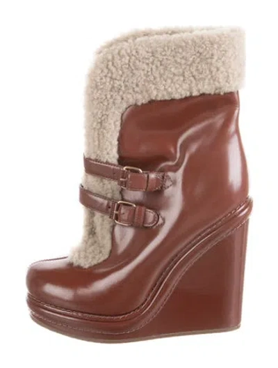 Pre-owned Marc By Marc Jacobs Leather Boots In Brown