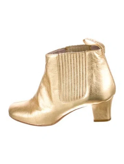 Pre-owned Marc By Marc Jacobs Leather Boots In Gold