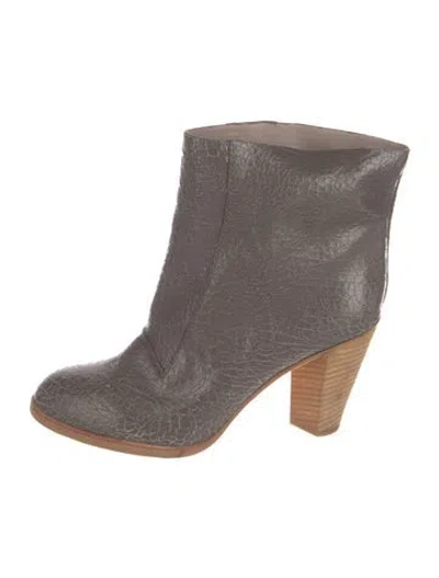 Pre-owned Marc By Marc Jacobs Leather Boots In Grey