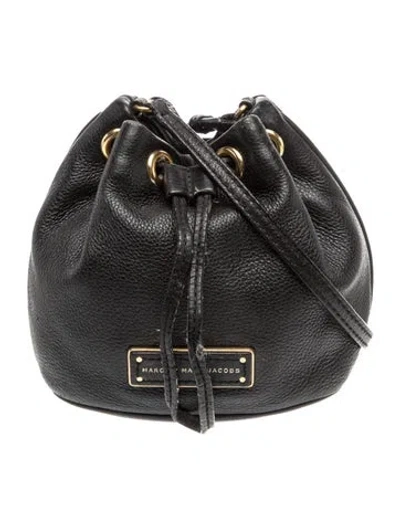 Pre-owned Marc By Marc Jacobs Leather Bucket Bag In Black