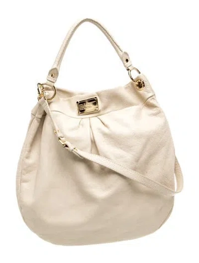 Pre-owned Marc By Marc Jacobs Leather Bucket Bag In Neutral