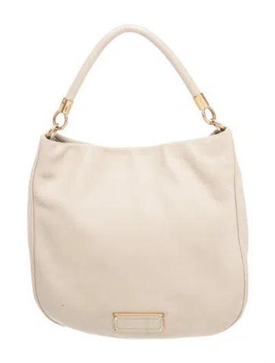 Pre-owned Marc By Marc Jacobs Leather Bucket Bag In Neutrals