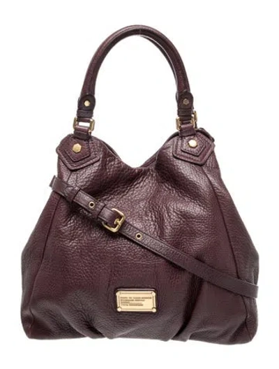 Pre-owned Marc By Marc Jacobs Leather Bucket Bag In Purple