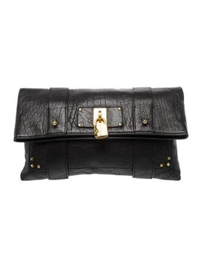 Pre-owned Marc By Marc Jacobs Leather Clutch In Black