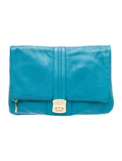 Pre-owned Marc By Marc Jacobs Leather Clutch In Blue