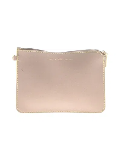 Pre-owned Marc By Marc Jacobs Leather Clutch In Gold