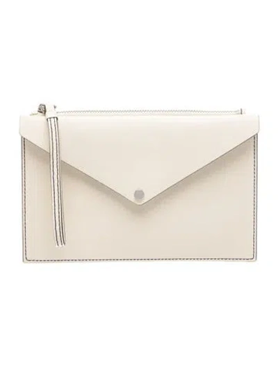Pre-owned Marc By Marc Jacobs Leather Clutch In Neutrals