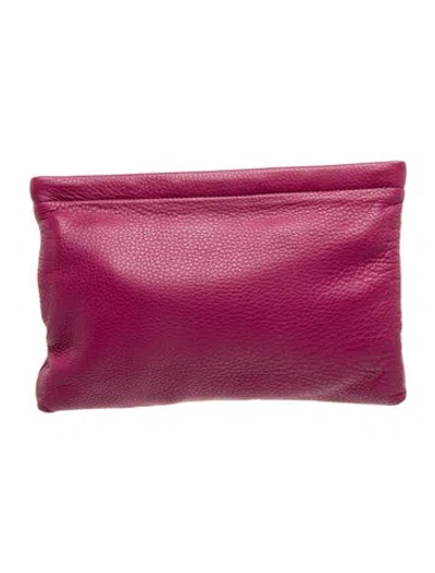 Pre-owned Marc By Marc Jacobs Leather Clutch In Pink