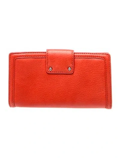 Pre-owned Marc By Marc Jacobs Leather Clutch In Red
