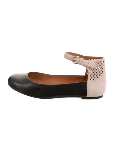 Pre-owned Marc By Marc Jacobs Leather Colorblock Pattern Ballet Flats In Brown