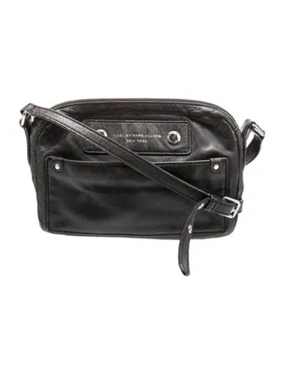 Pre-owned Marc By Marc Jacobs Leather Crossbody Bag In Black