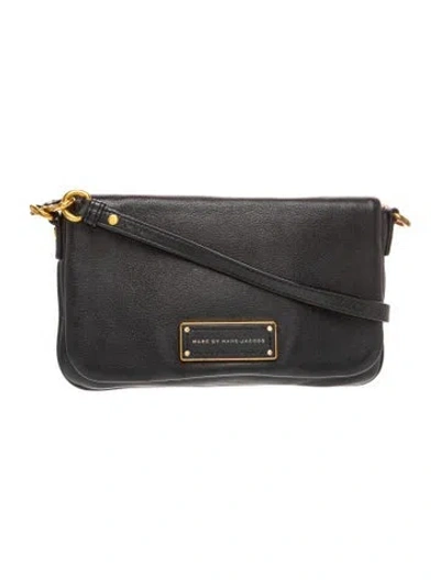 Pre-owned Marc By Marc Jacobs Leather Crossbody Bag In Black
