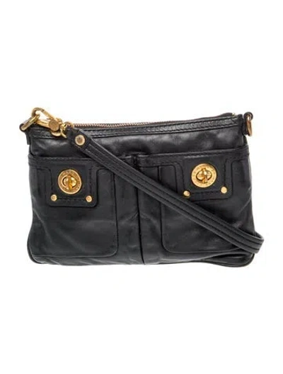Pre-owned Marc By Marc Jacobs Leather Crossbody Bag In Black