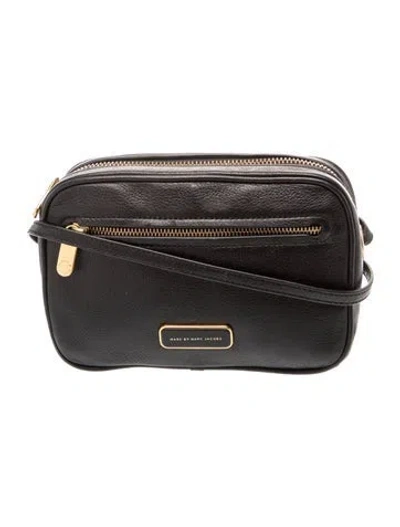 Pre-owned Marc By Marc Jacobs Leather Crossbody Bag In Black