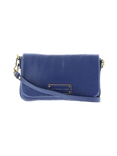 Pre-owned Marc By Marc Jacobs Leather Crossbody Bag In Blue