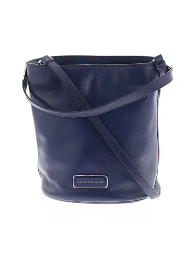 Pre-owned Marc By Marc Jacobs Leather Crossbody Bag In Blue