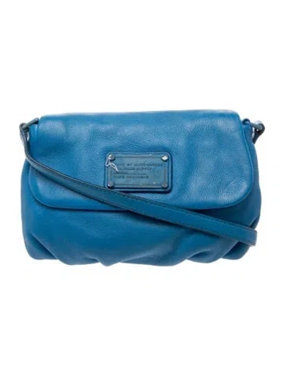 Pre-owned Marc By Marc Jacobs Leather Crossbody Bag In Blue