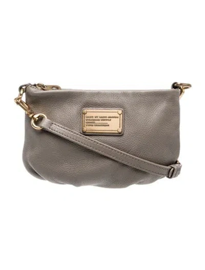 Pre-owned Marc By Marc Jacobs Leather Crossbody Bag In Gray