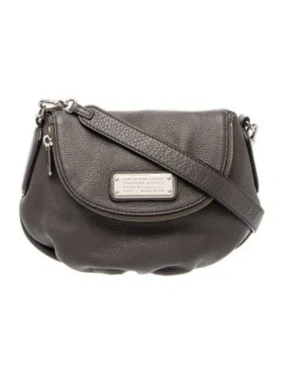 Pre-owned Marc By Marc Jacobs Leather Crossbody Bag In Gray