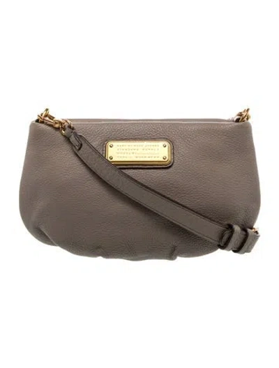 Pre-owned Marc By Marc Jacobs Leather Crossbody Bag In Gray