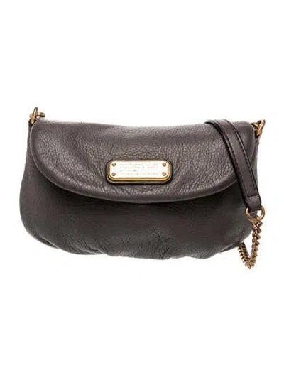 Pre-owned Marc By Marc Jacobs Leather Crossbody Bag In Gray