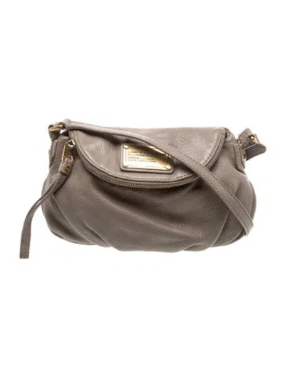 Pre-owned Marc By Marc Jacobs Leather Crossbody Bag In Gray