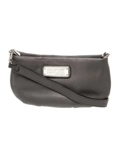 Pre-owned Marc By Marc Jacobs Leather Crossbody Bag In Gray
