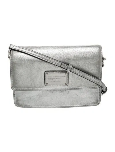 Pre-owned Marc By Marc Jacobs Leather Crossbody Bag In Grey