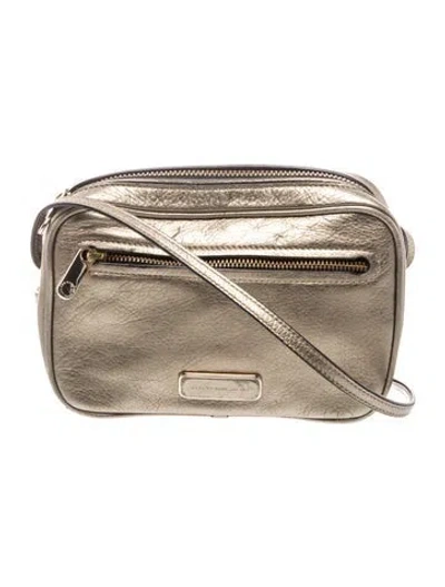 Pre-owned Marc By Marc Jacobs Leather Crossbody Bag In Metallic/neutrals