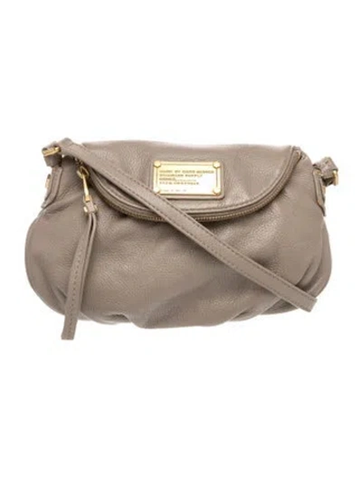 Pre-owned Marc By Marc Jacobs Leather Crossbody Bag In Neutral